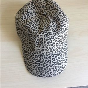 Leopard print baseball hat